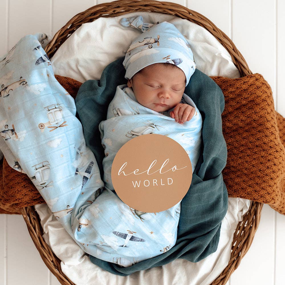 Snuggle Hunny - Taking Flight Organic Muslin Wrap