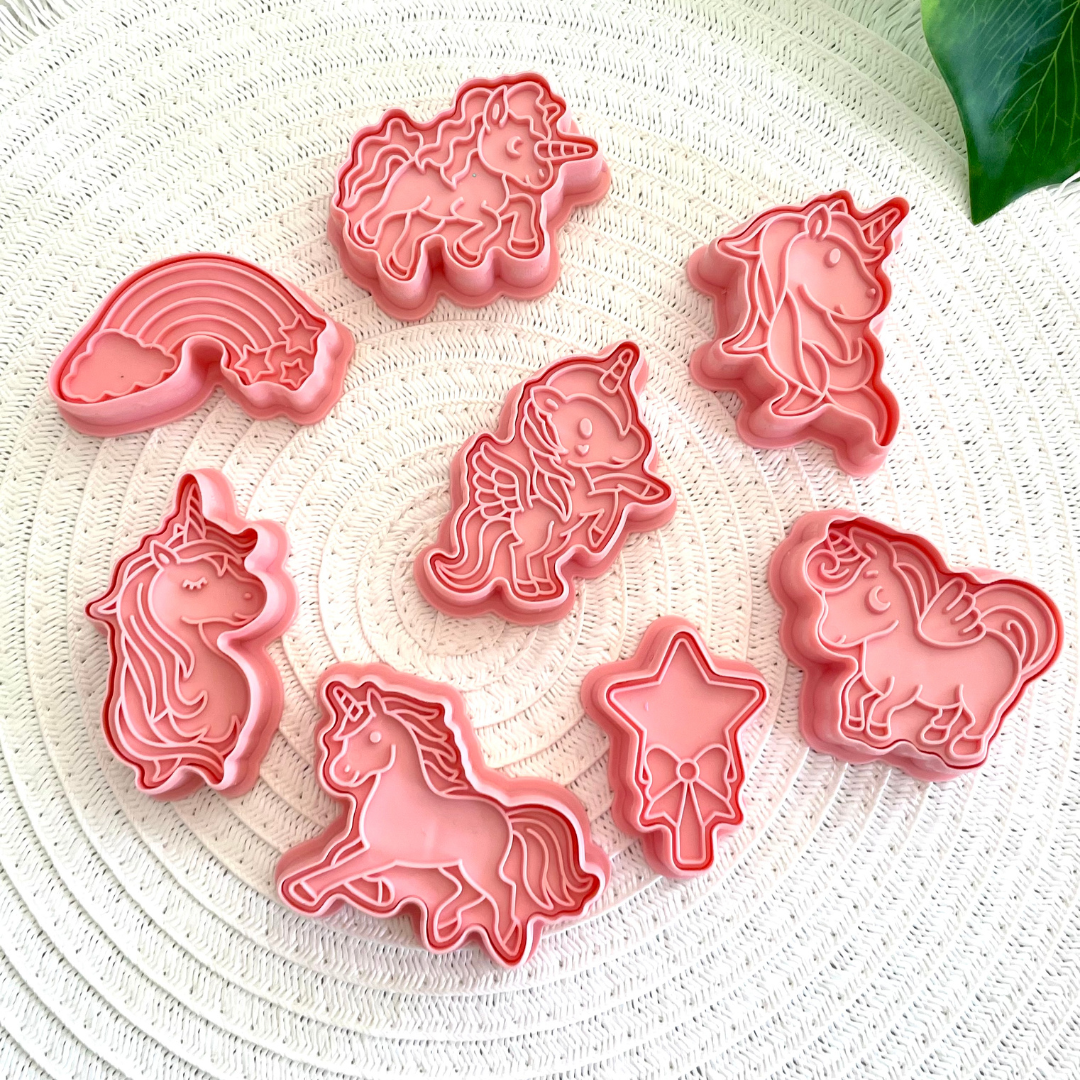 Wild Dough Playdough - Unicorns - Cutters and Stamps Set (w/s)