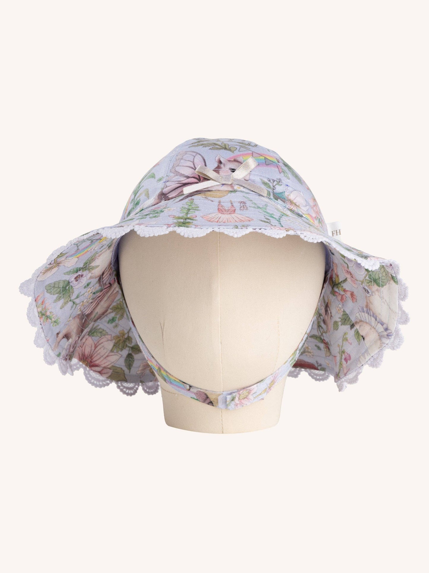 Fleur Harris - 'Fairyland' Sunday Hat - Cornflower