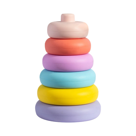Living Textiles - Silicone Stacking Tower Ring - Sorbet
