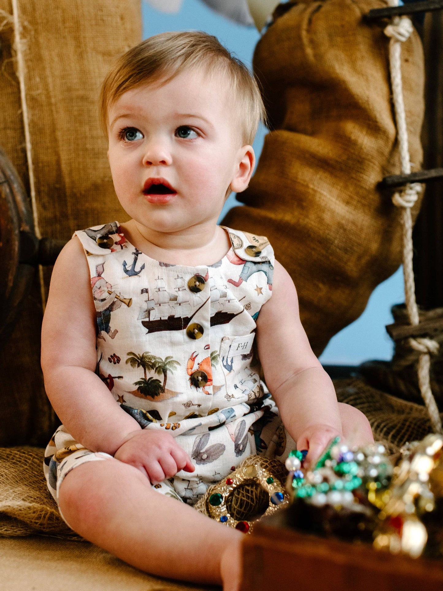 Fleur Harris - 'Ships Ahoy!' Explore Playsuit