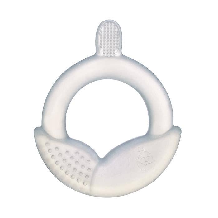 For Baby and Up - Green Sprouts - Teether Toothbrush made from Silicone-Clear-6/12mo