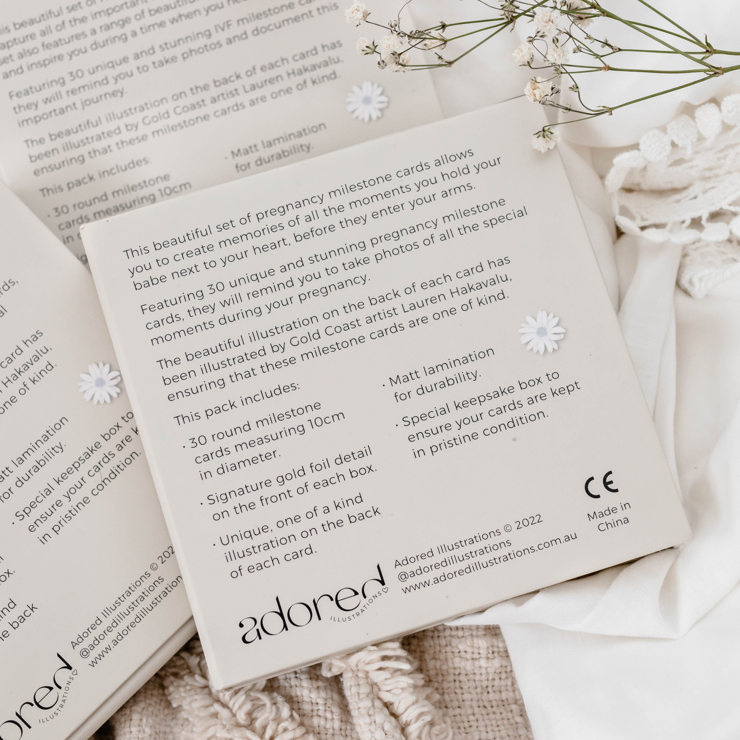 Adored Illustrations - Darling Pregnancy Milestone Cards