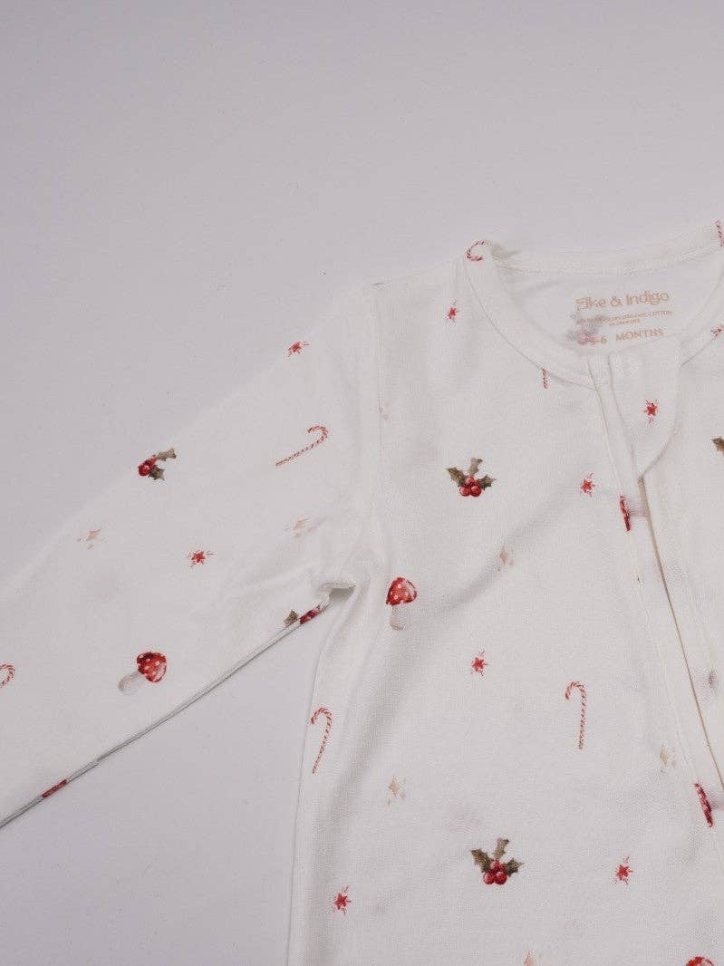 Elke & Indigo - Bamboo/Organic Cotton Growsuit - Christmas Woodland