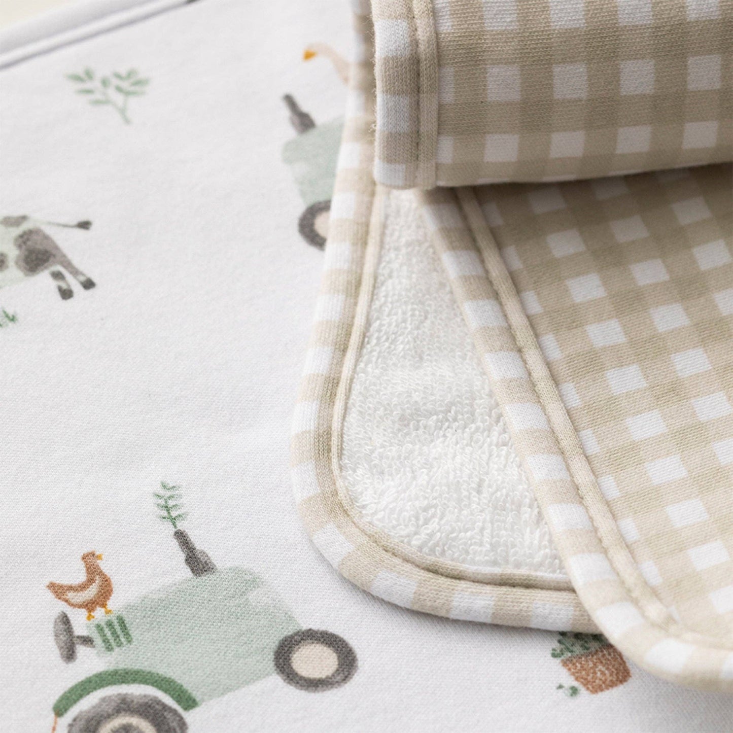 Living Textiles - 3 Pack Wash cloths  - Tractor Ride