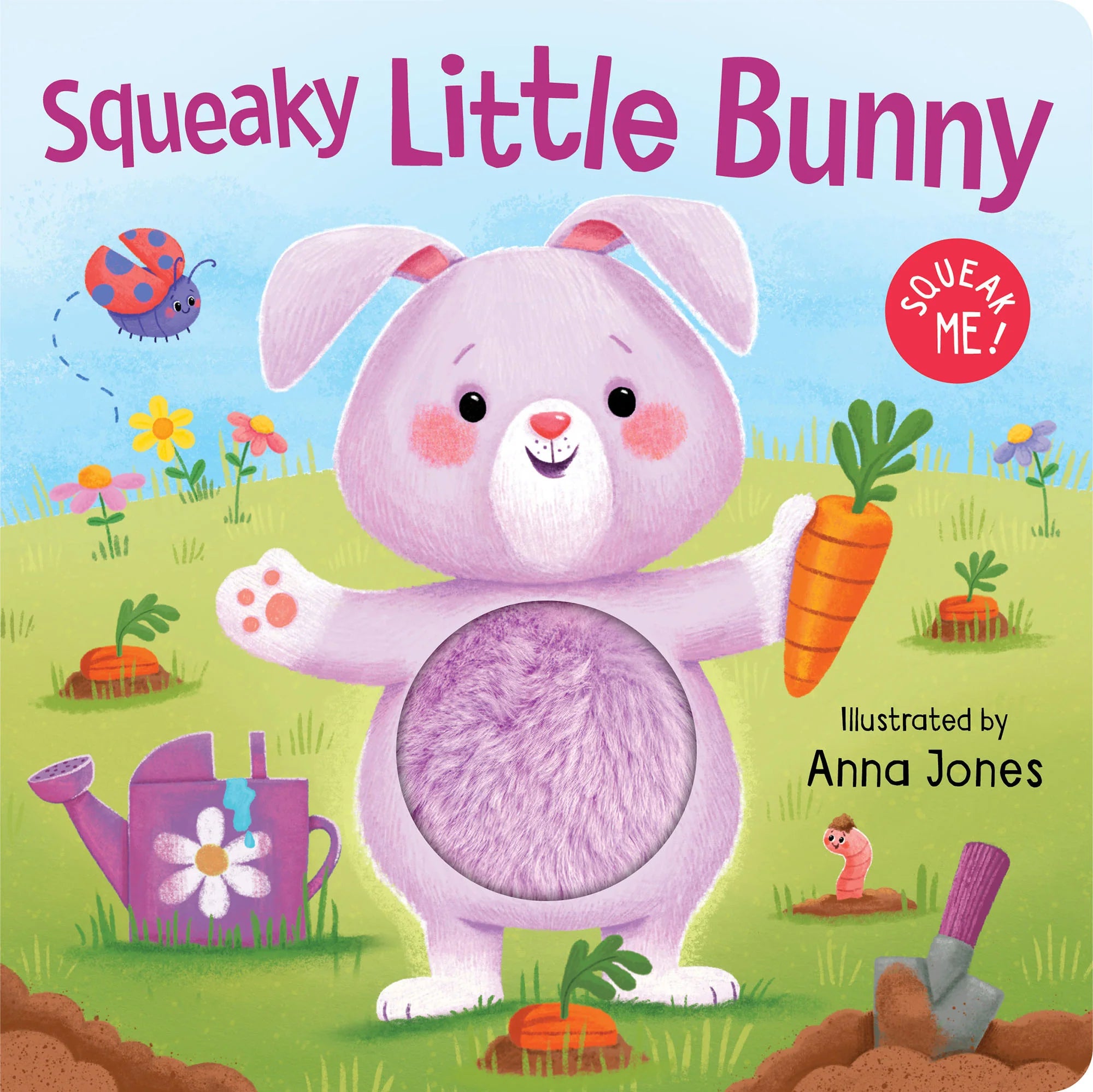 Lake Press - Squeaky Plush Board Book - Squeaky Little Bunny – Mini + Mum