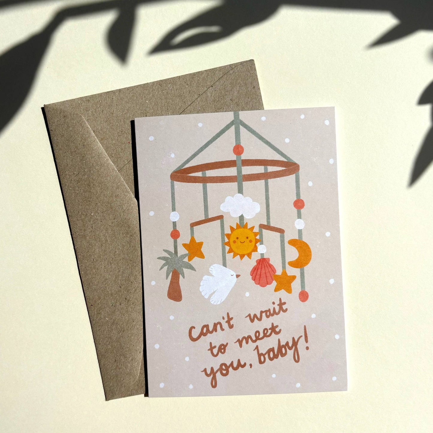 Lauren Sissons Studio - Can't Wait to Meet You Baby Card - New Baby | Baby Shower