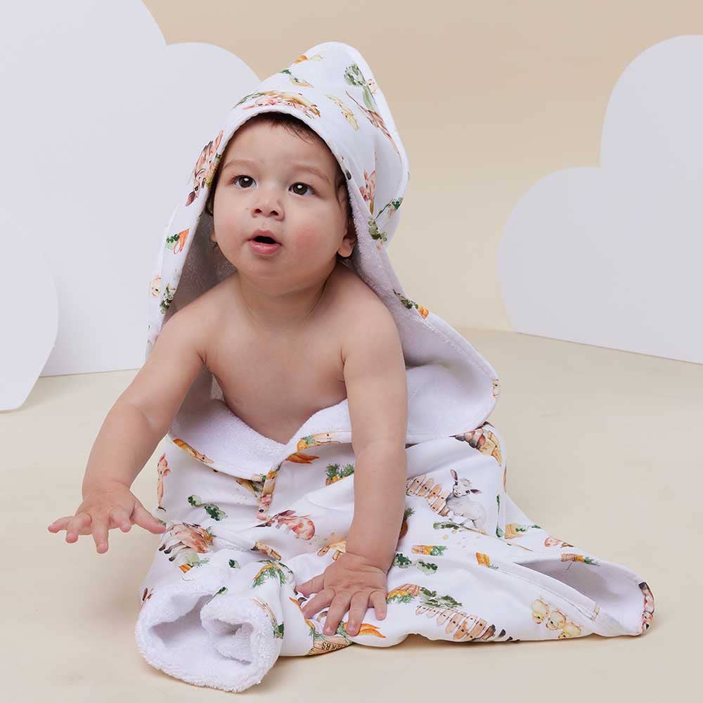 Snuggle Hunny - Farm Organic Hooded Baby Towel