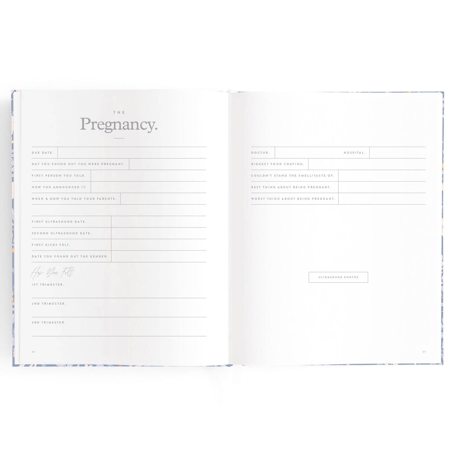 Fox & Fallow - Baby Book Forest Friends Cornflower