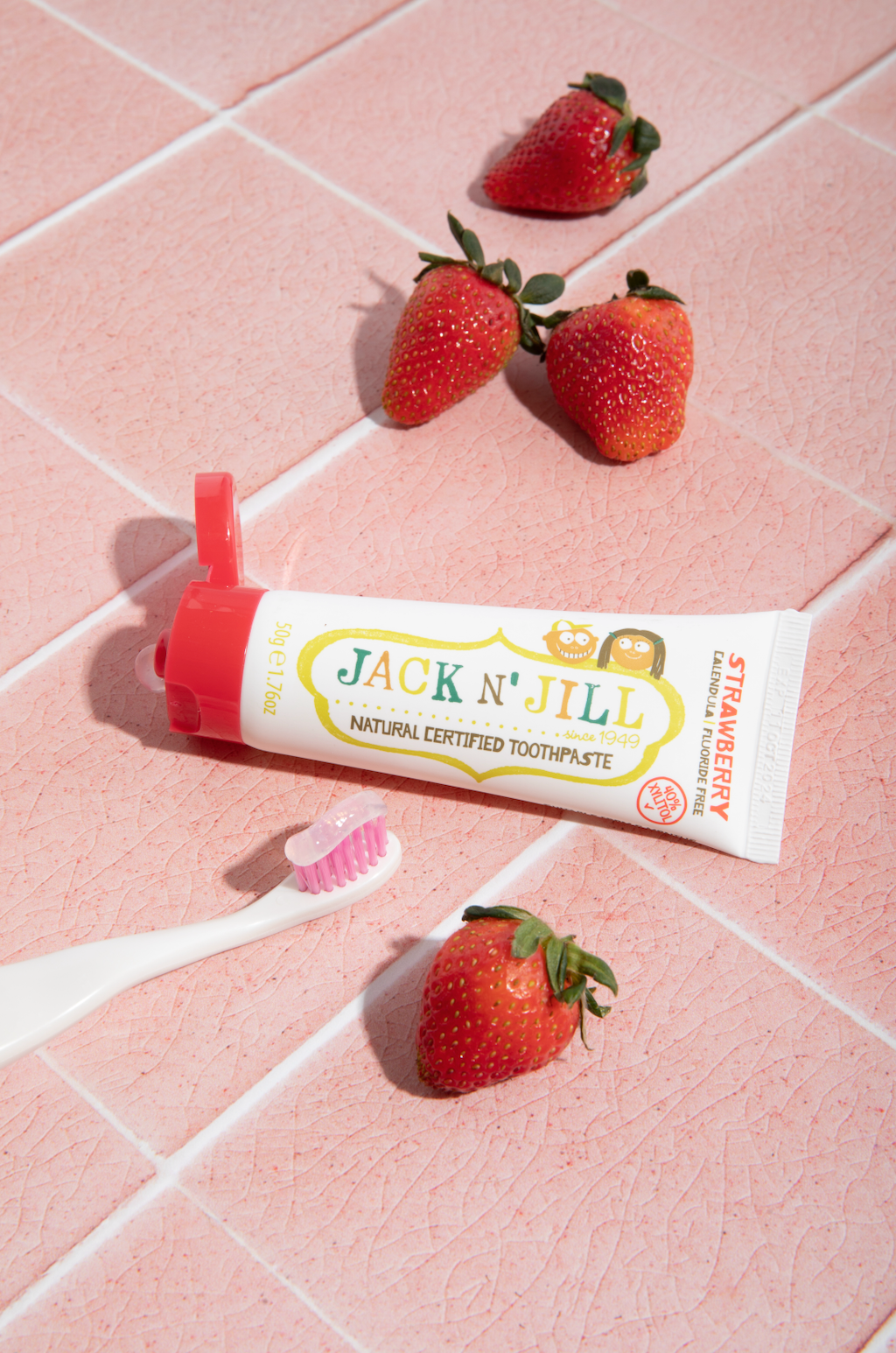 Jack N' Jill Kids -  Jack N' Jill Natural Certified Toothpaste Strawberry 50g