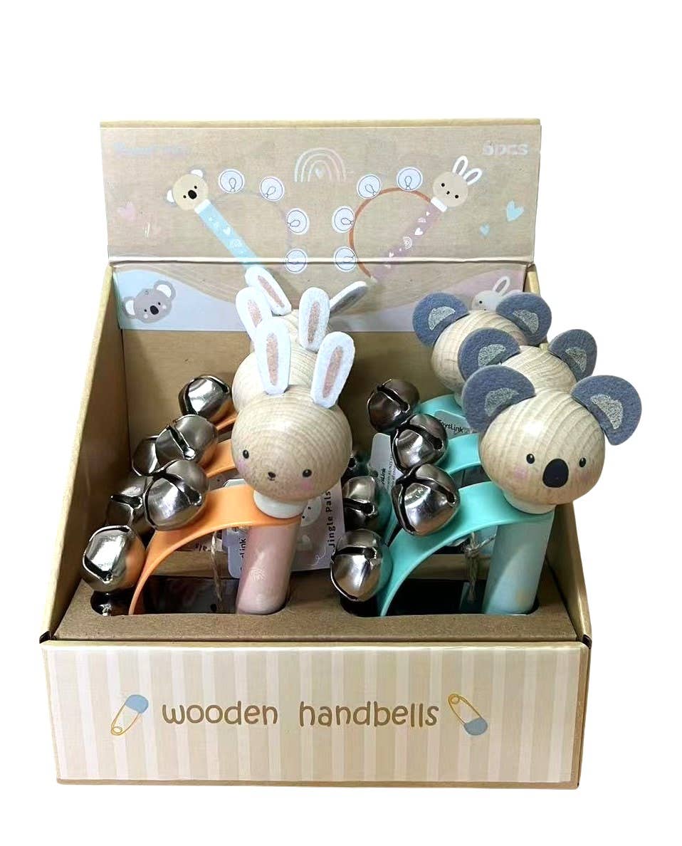 ToysLink - Wooden Koala & Bunny Hand Bell