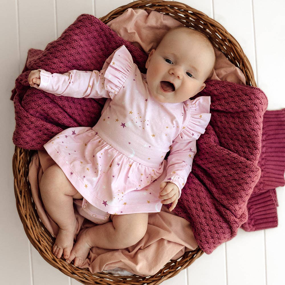 Snuggle Hunny - Twinkle Long Sleeve Organic Dress