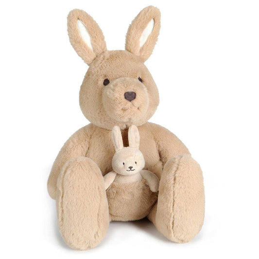 OB Designs Australia - Kip Kangaroo & Baby Joey – Soft Toy (Vegan Angora) 17" / 43c