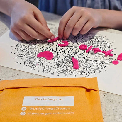 Little Change Creators - G’DAY! Pocket Reusable Colouring In Set | Australian Gift
