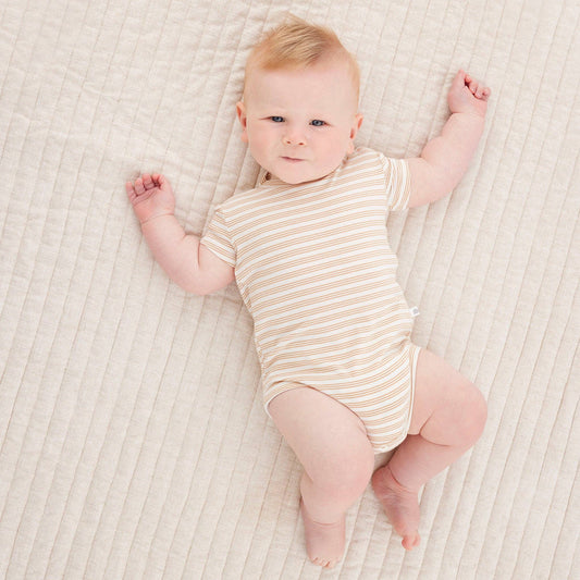 Kynd Baby - Comfy Bodysuit Short Sleeve - Neutral Stripe
