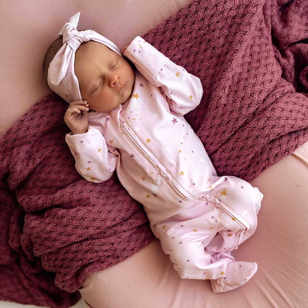 Snuggle Hunny - Twinkle Organic Snuggle Sleepsuit Zip Footie