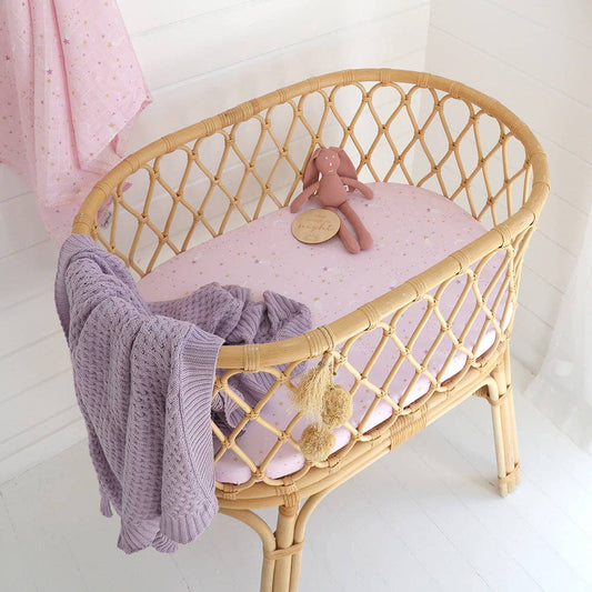 Snuggle Hunny - Twinkle Organic Bassinet Sheet / Change Pad Cover
