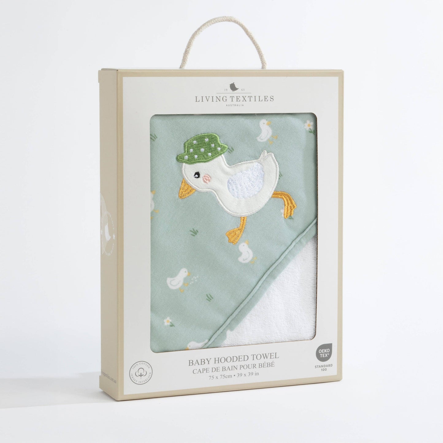 Living Textiles - Hooded Towel - Goosey Goosey