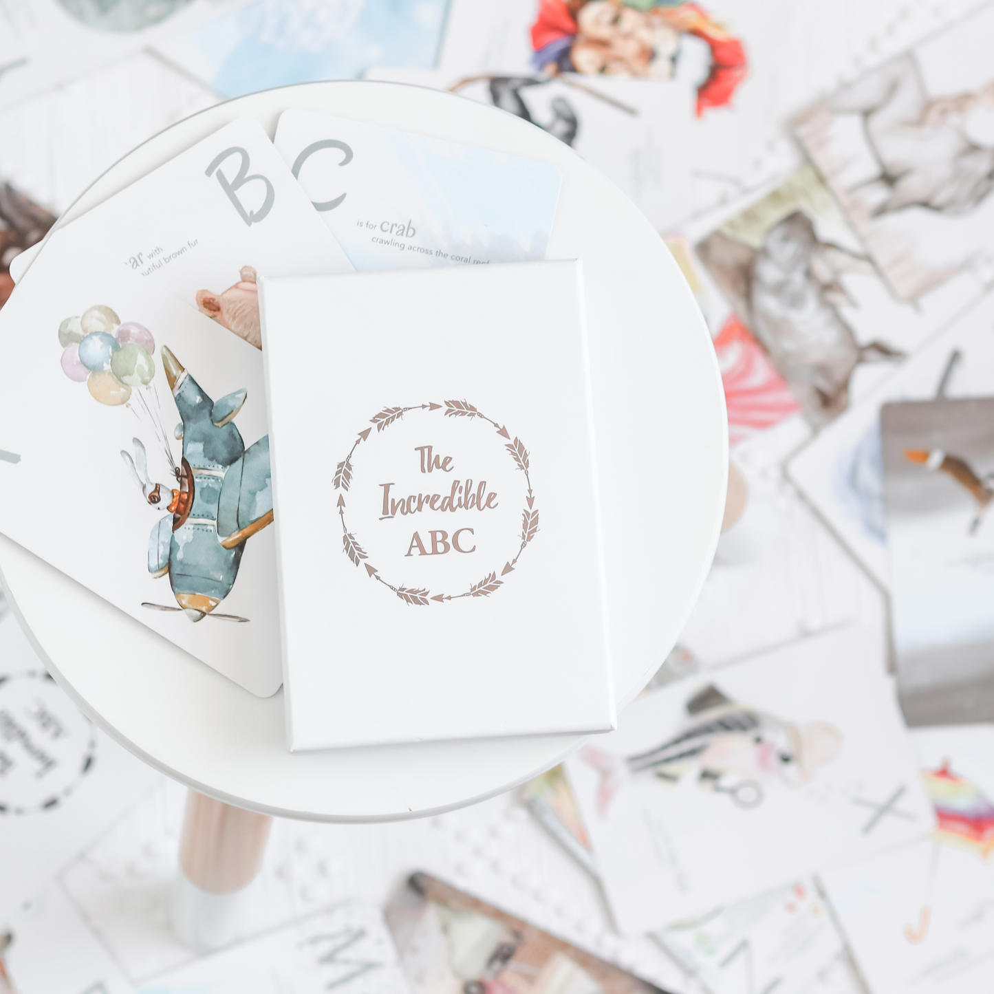 Adored Illustrations - The Incredible ABC Flash Cards