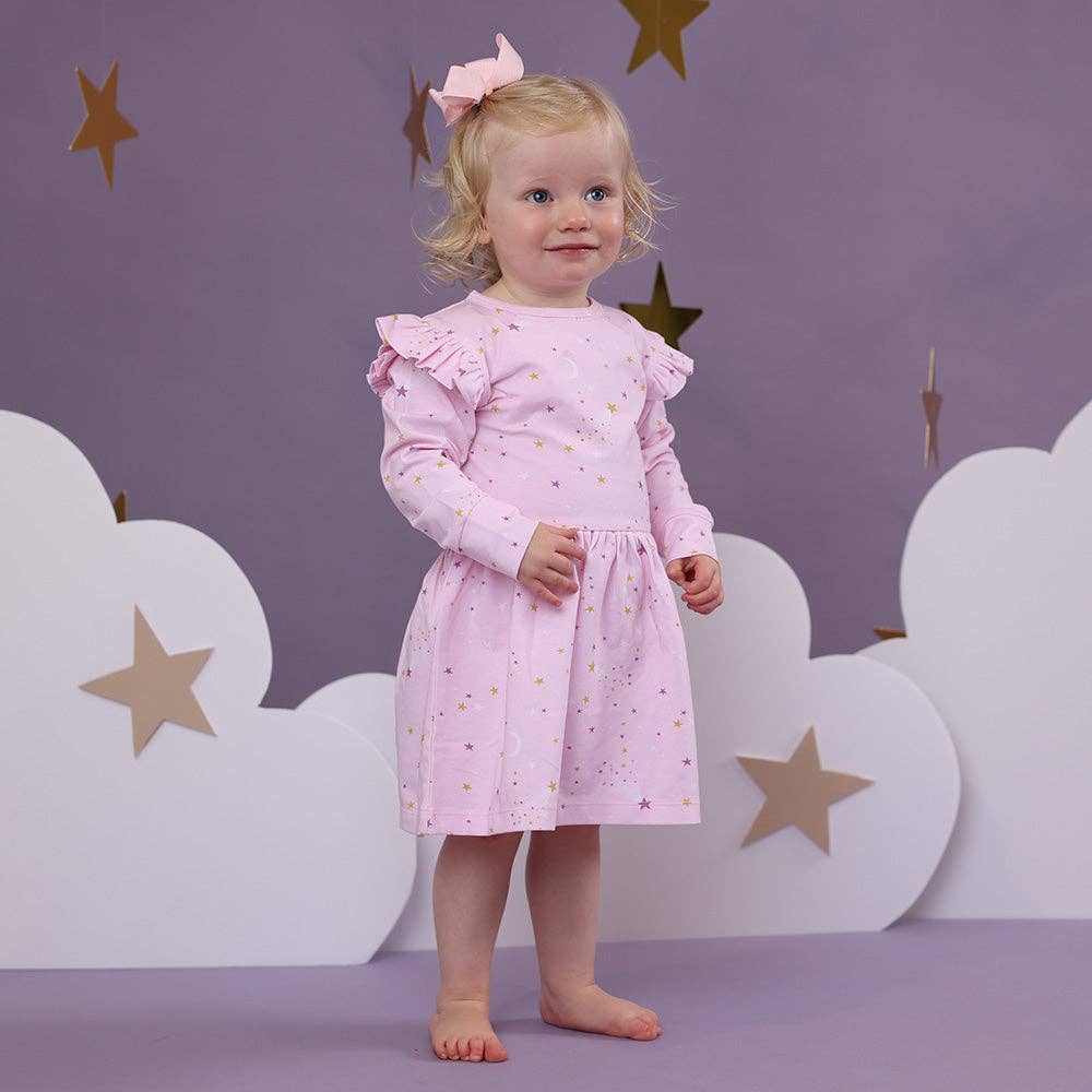 Snuggle Hunny - Twinkle Long Sleeve Organic Dress