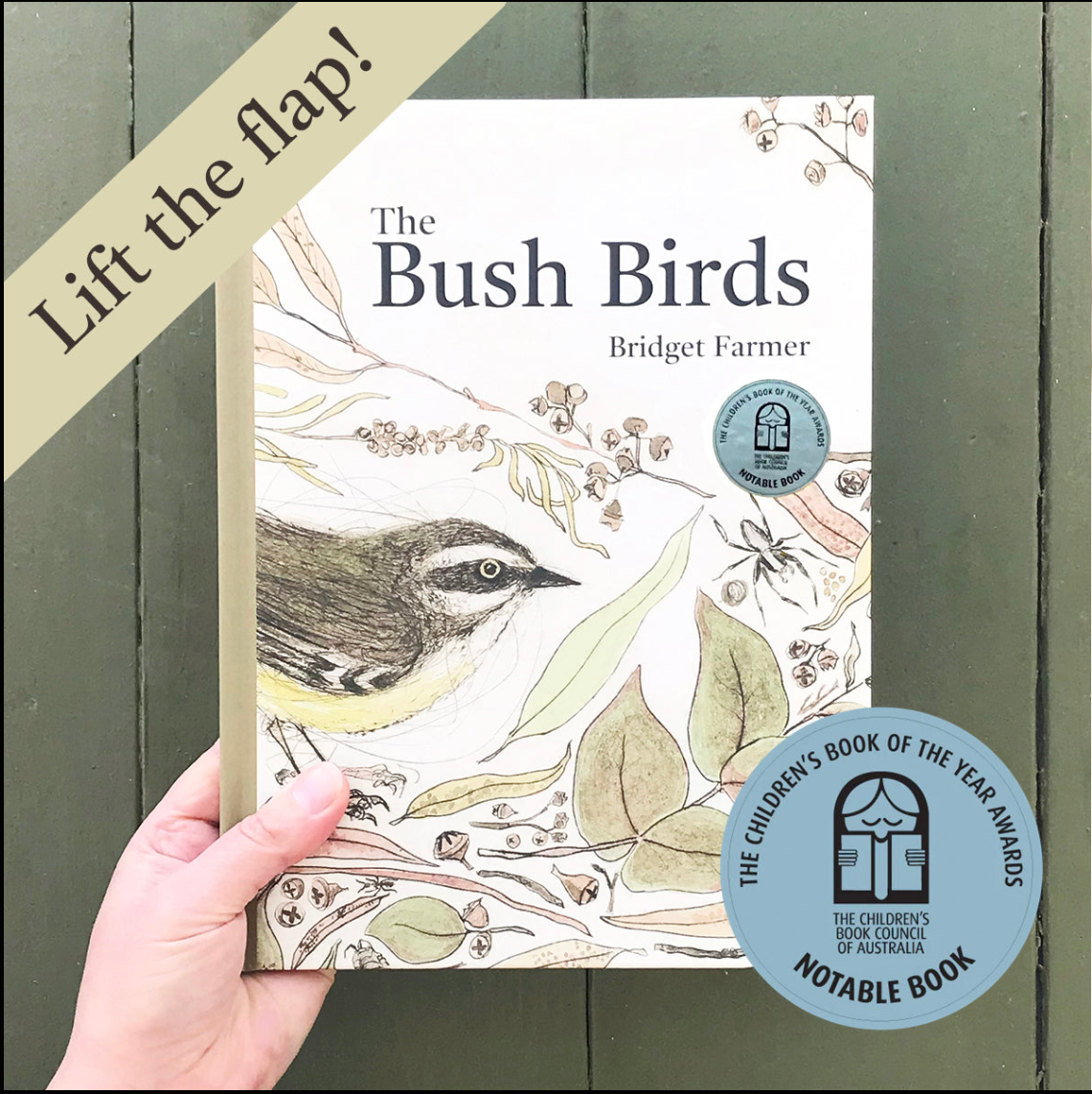 Bridget Farmer Printmaker - The Bush Birds - Children's Lift The Flap Book