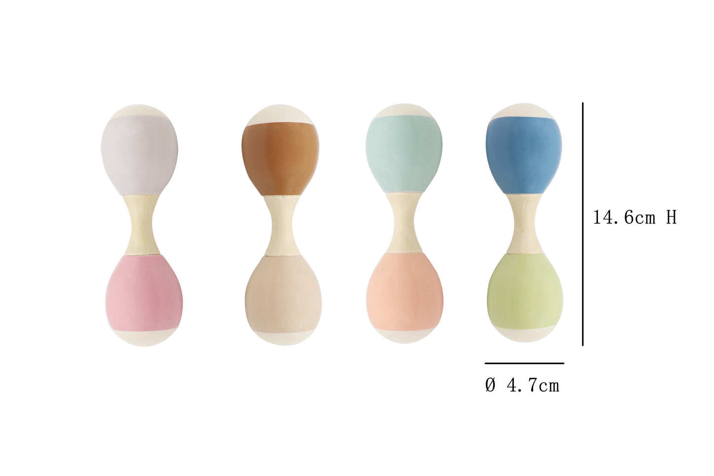 ToysLink - Wooden Double End Maracas