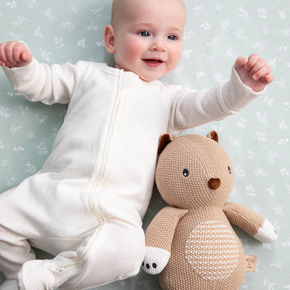 Living Textiles - Knitted Toy - Wally the Wombat