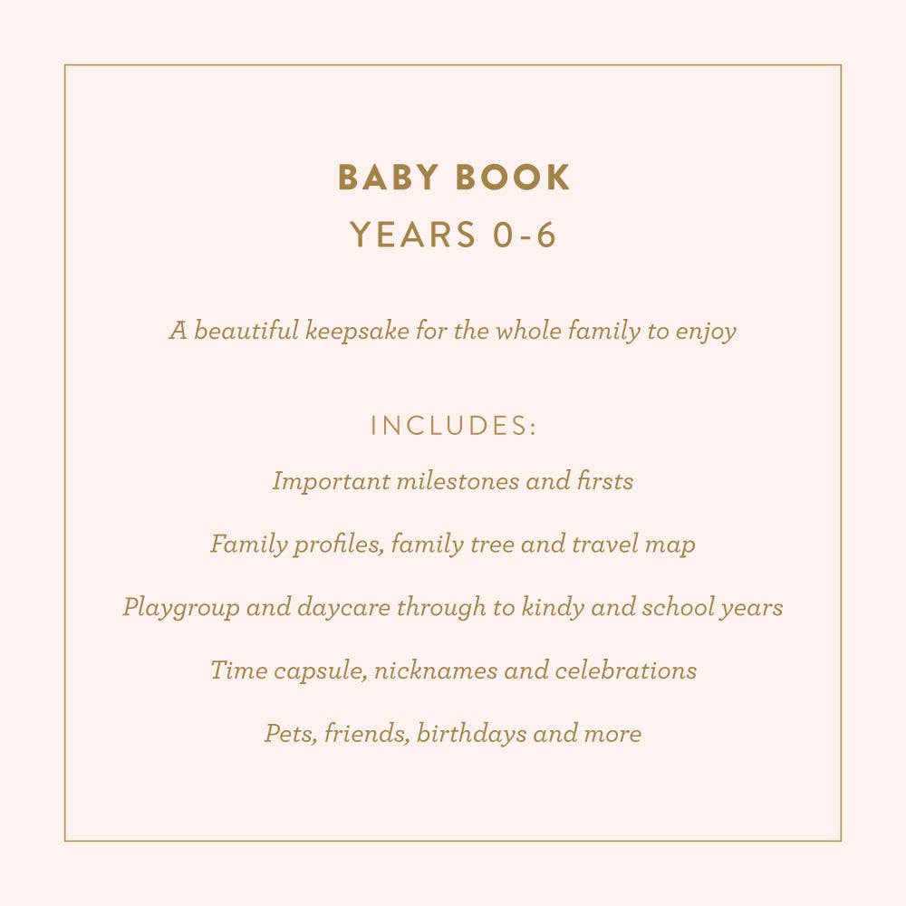 Fox & Fallow - Mini Baby Book Sage