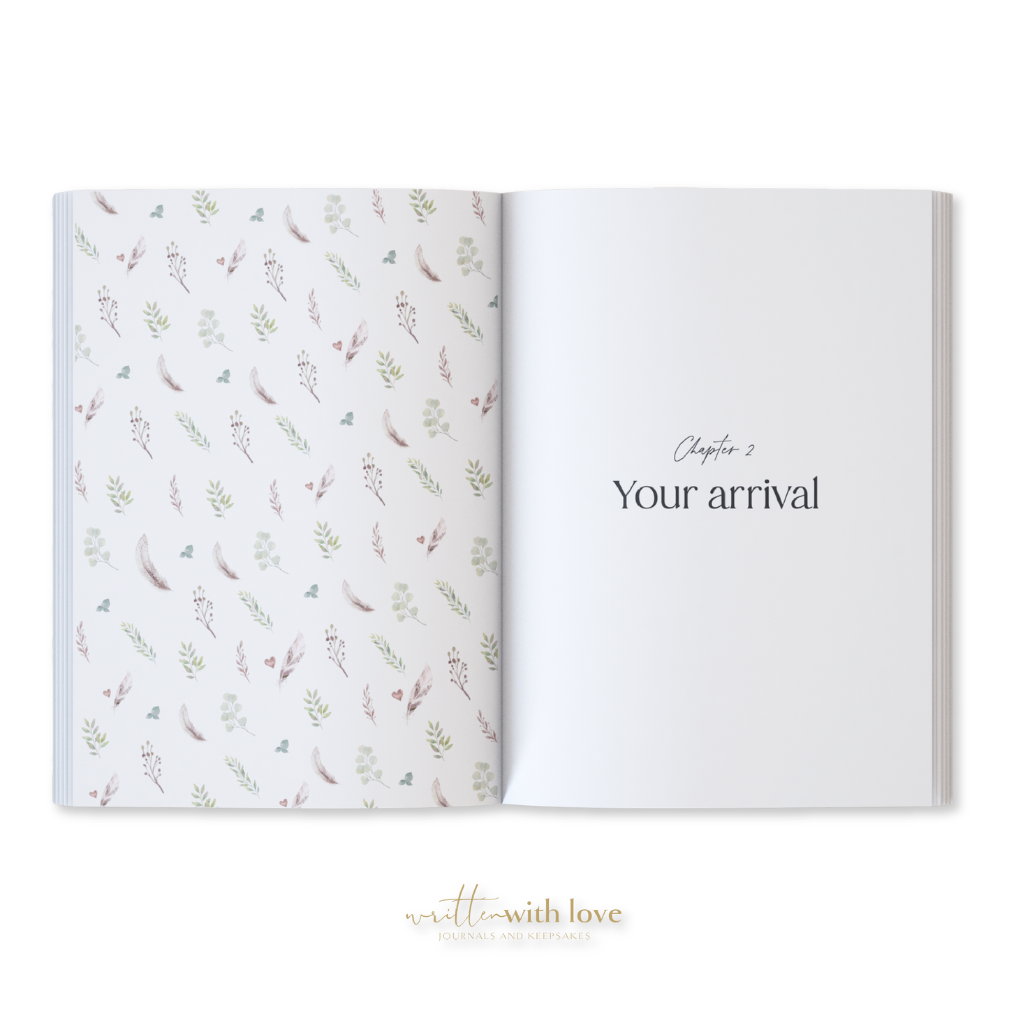 Written With Love - Baby Memory Book - Pregnancy to 5 Years - Sage Green - Boxed