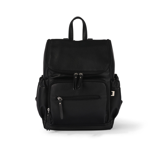 OiOi - Mini Signature Backpack - Black Vegan Leather