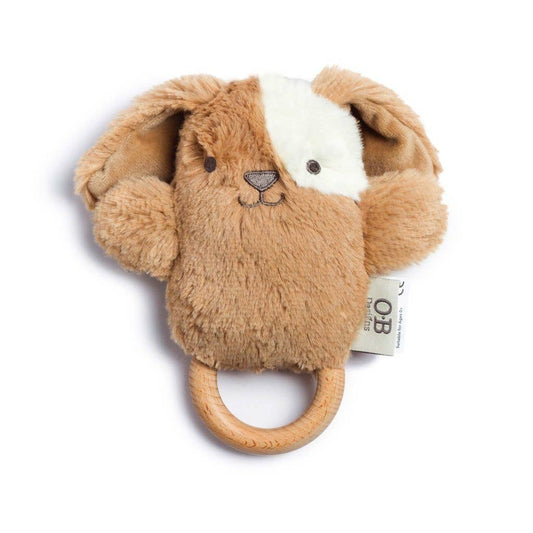 OB Australia - Duke Dog Soft Rattle Toy 6.8"/17cm