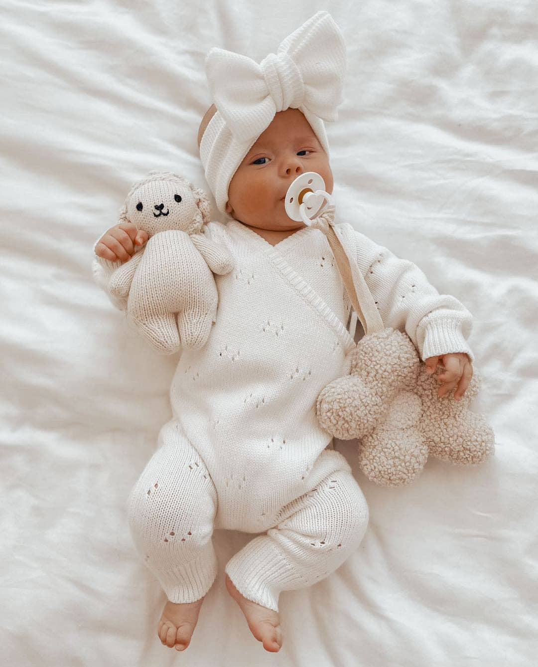 Petite + Co - POINTELLE ROMPER | MILK