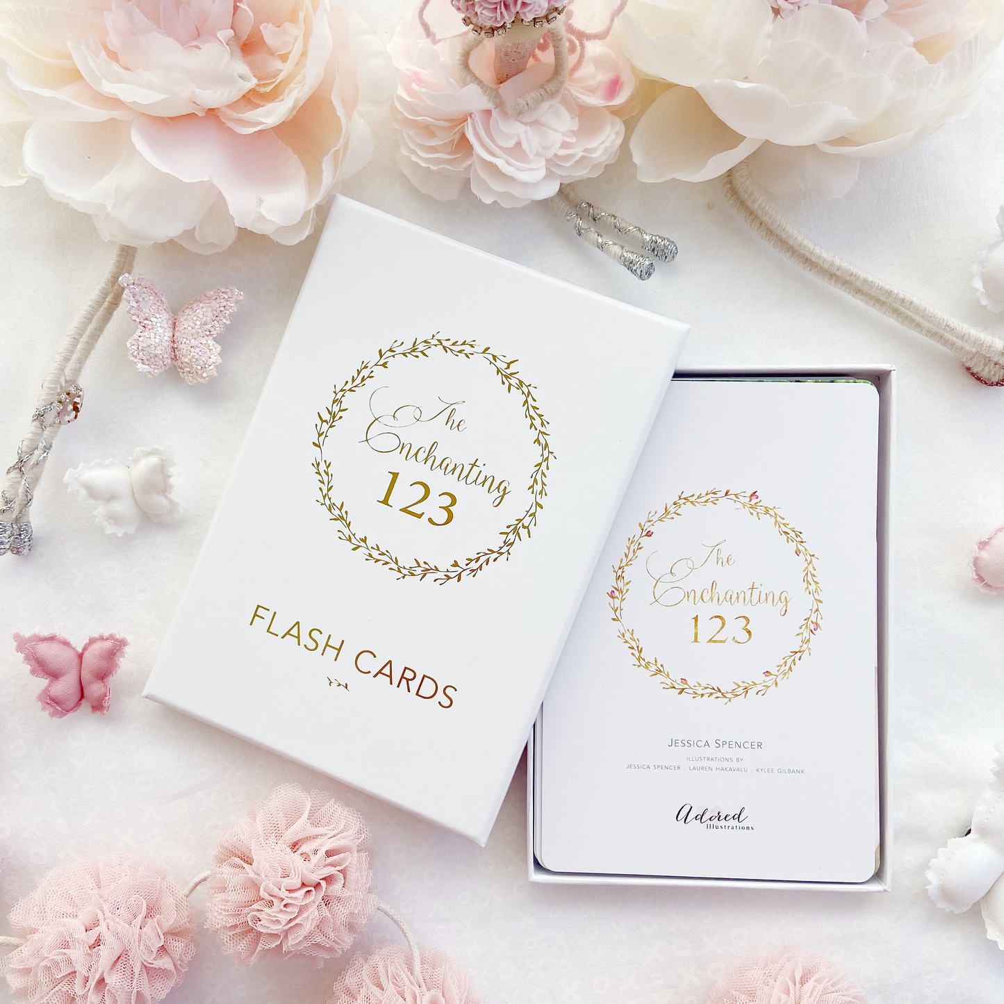Adored Illustrations - The Enchanting 123 Flash Cards