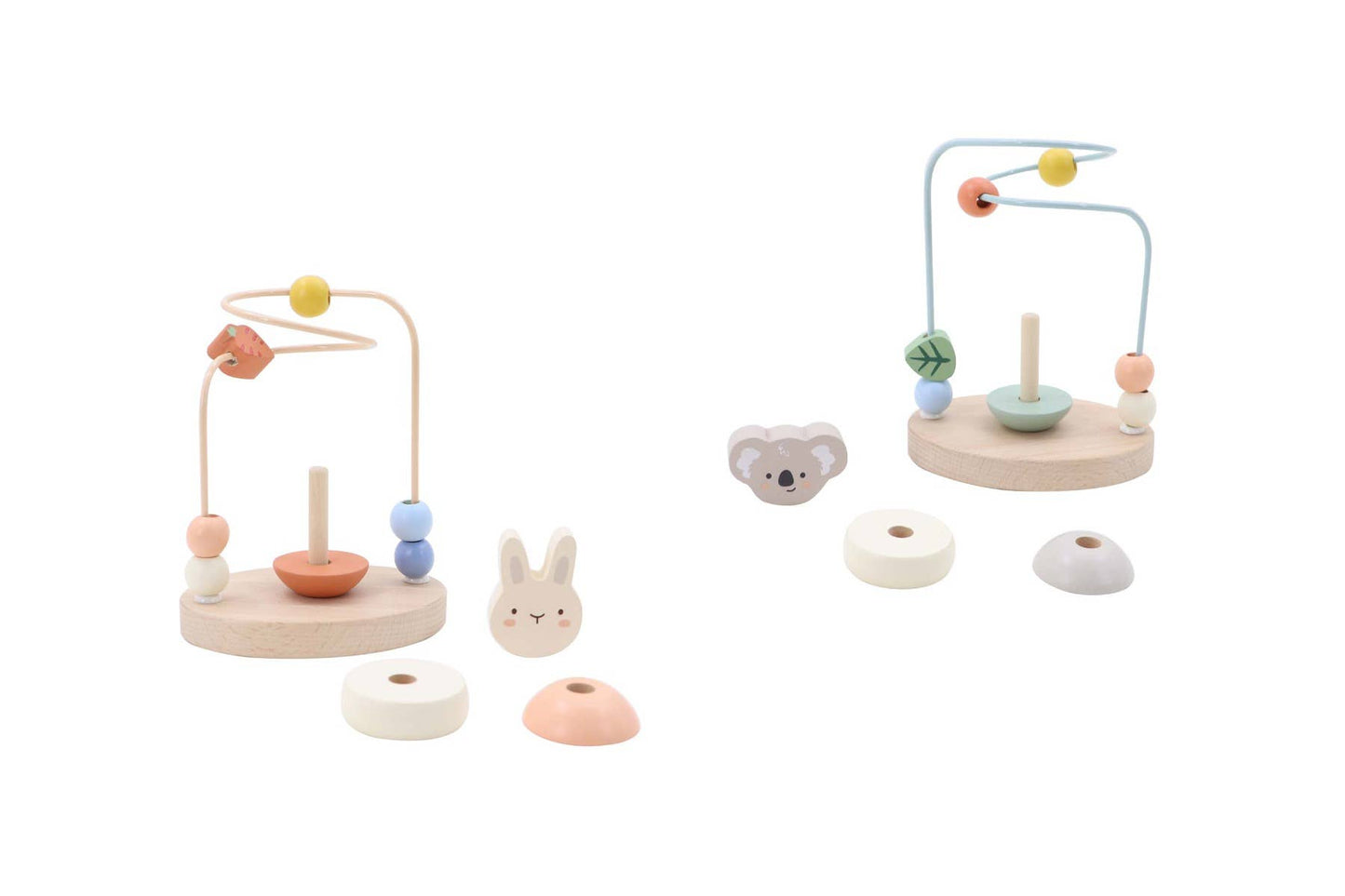 ToysLink - Wooden Koala & Bunny Stacking Bead Maze