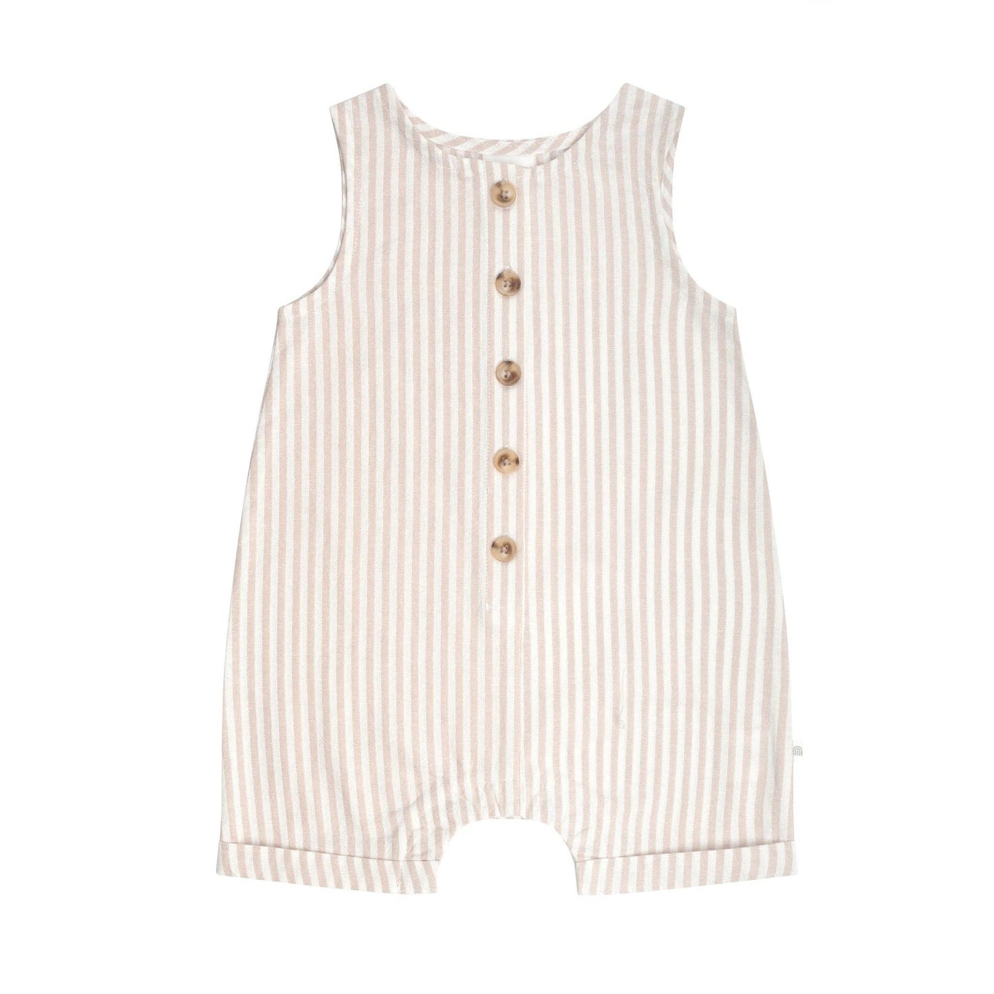 Kynd Baby - Slouchy Sleeveless Shortall - Sandstone Stripe