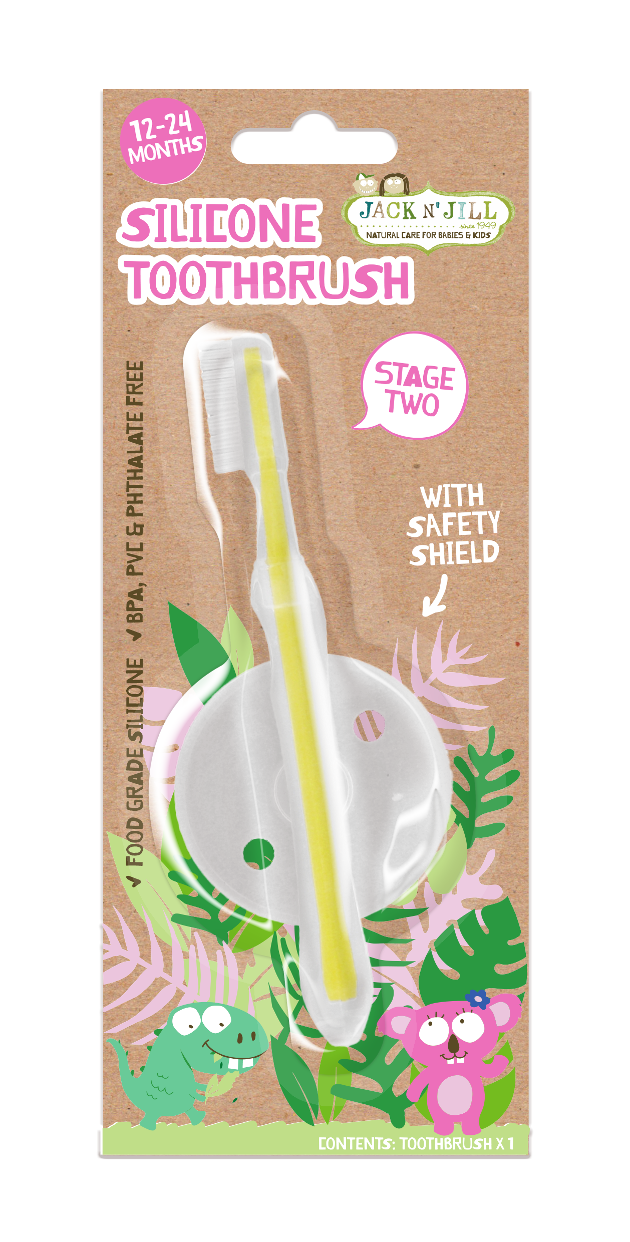 Jack N' Jill Kids - Jack N' Jill Silicone Toothbrush Stage 2