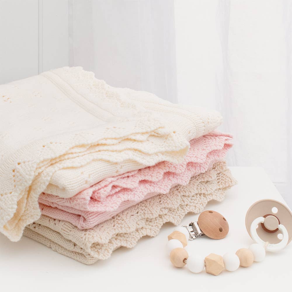 Living Textiles - Bamboo/Cotton Heirloom Baby Blanket