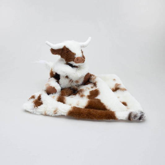 Texas Longhorn Highland Cow Soft Toy Soother Comforter 29cm