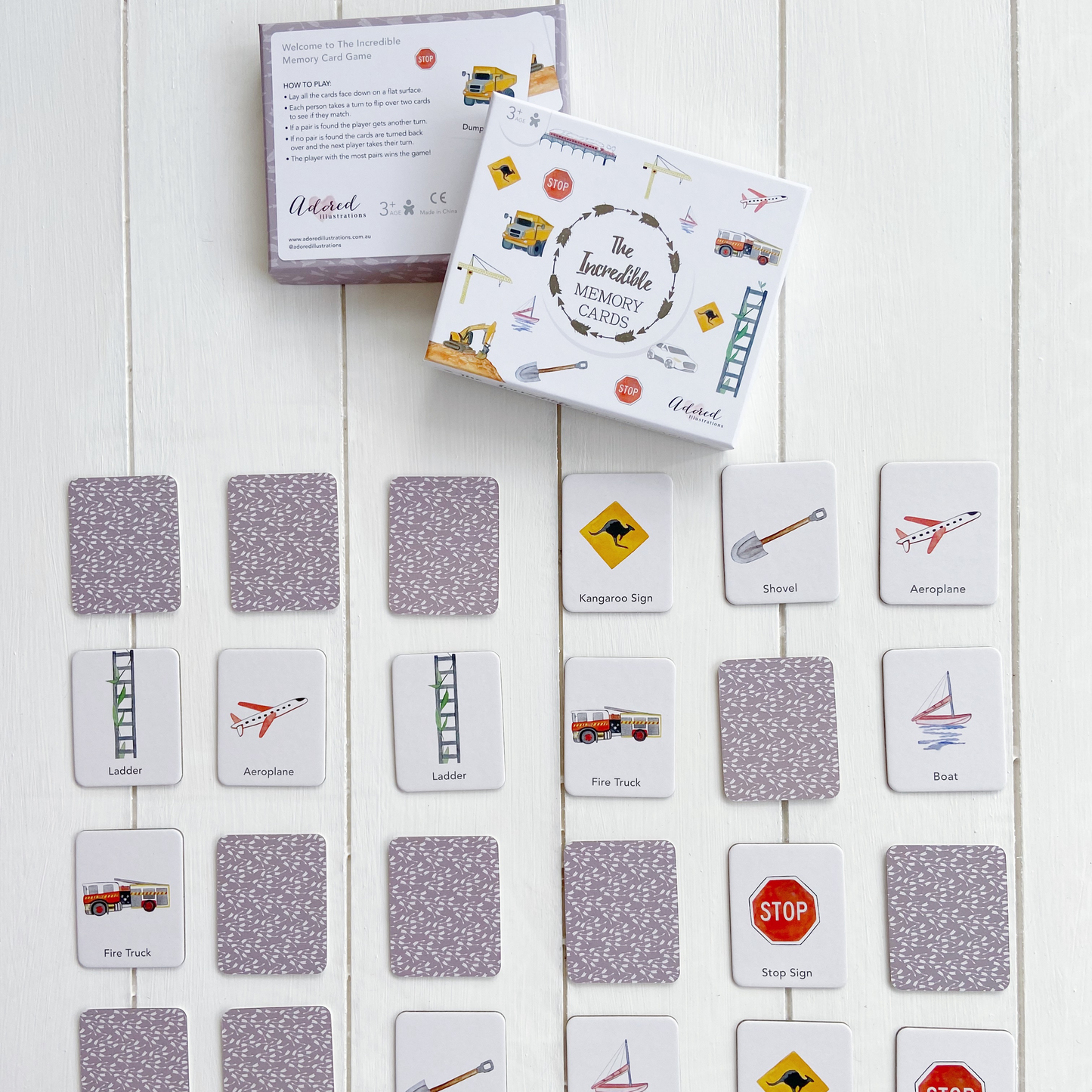 Adored Illustrations - The Incredible Memory Card Game