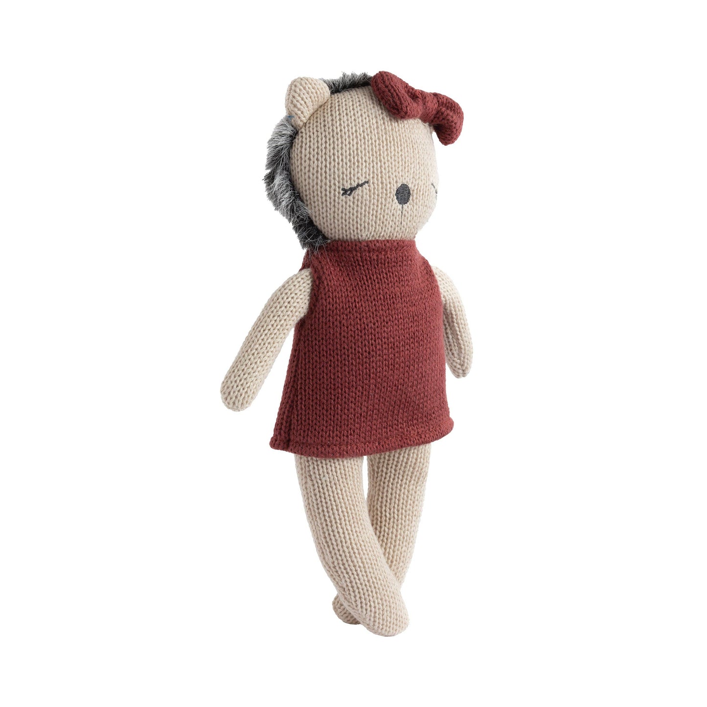 Living Textiles - Knitted Animal Toy- Helen the Hedgehog