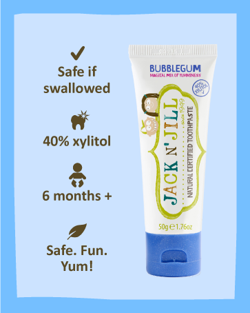 Jack N' Jill Kids - Jack N' Jill Natural Certified Toothpaste Bubblegum 50g