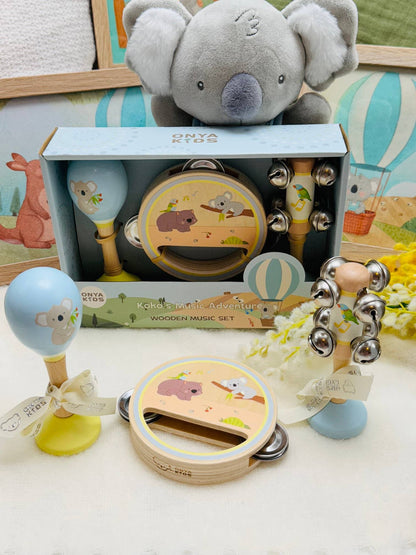ToysLink - KoKo's Music Adventure Wooden Music 3pcs Set (Koala, rainbow)
