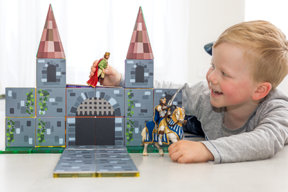 Learn & Grow Toys - Magnetic Tile Topper - Castle Pack