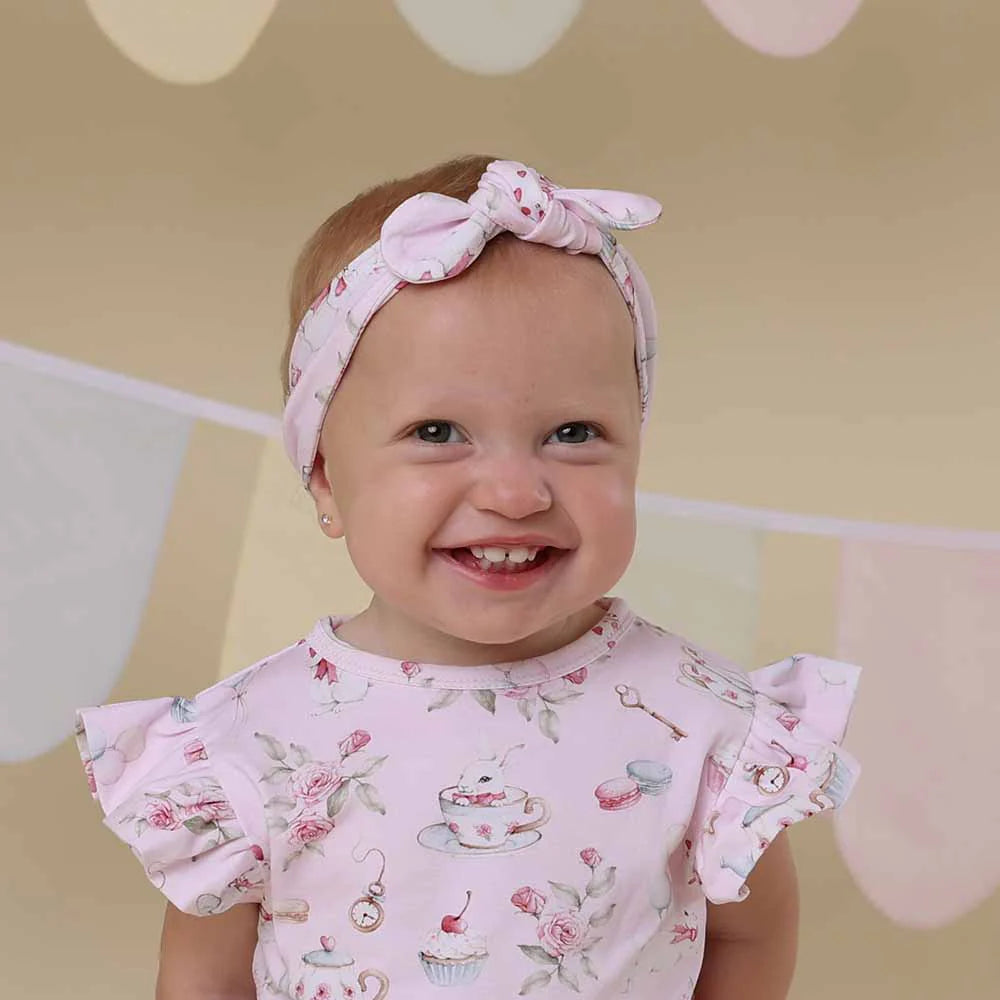 Snuggle Hunny - Alice's Tea Party Organic Topknot