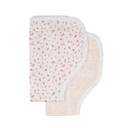 All4Ella - Burp Cloth 2pk - Pink Petals