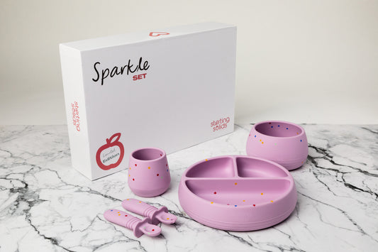 Sparkle Collection - Suckie Scoop Plate Divided Set  - Limited Edition