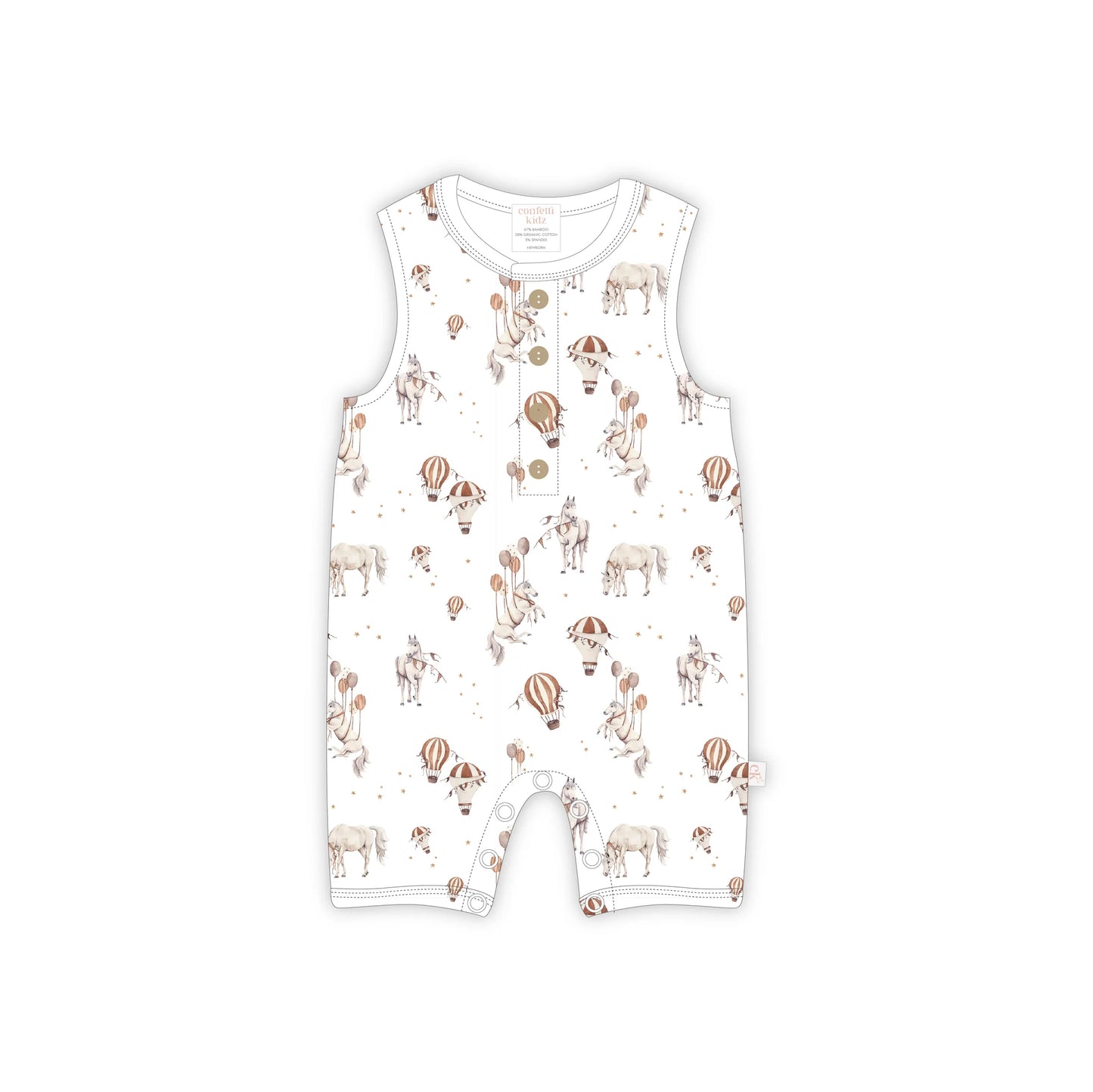 Confetti Kidz - Sky Stallions Sleeveless Romper