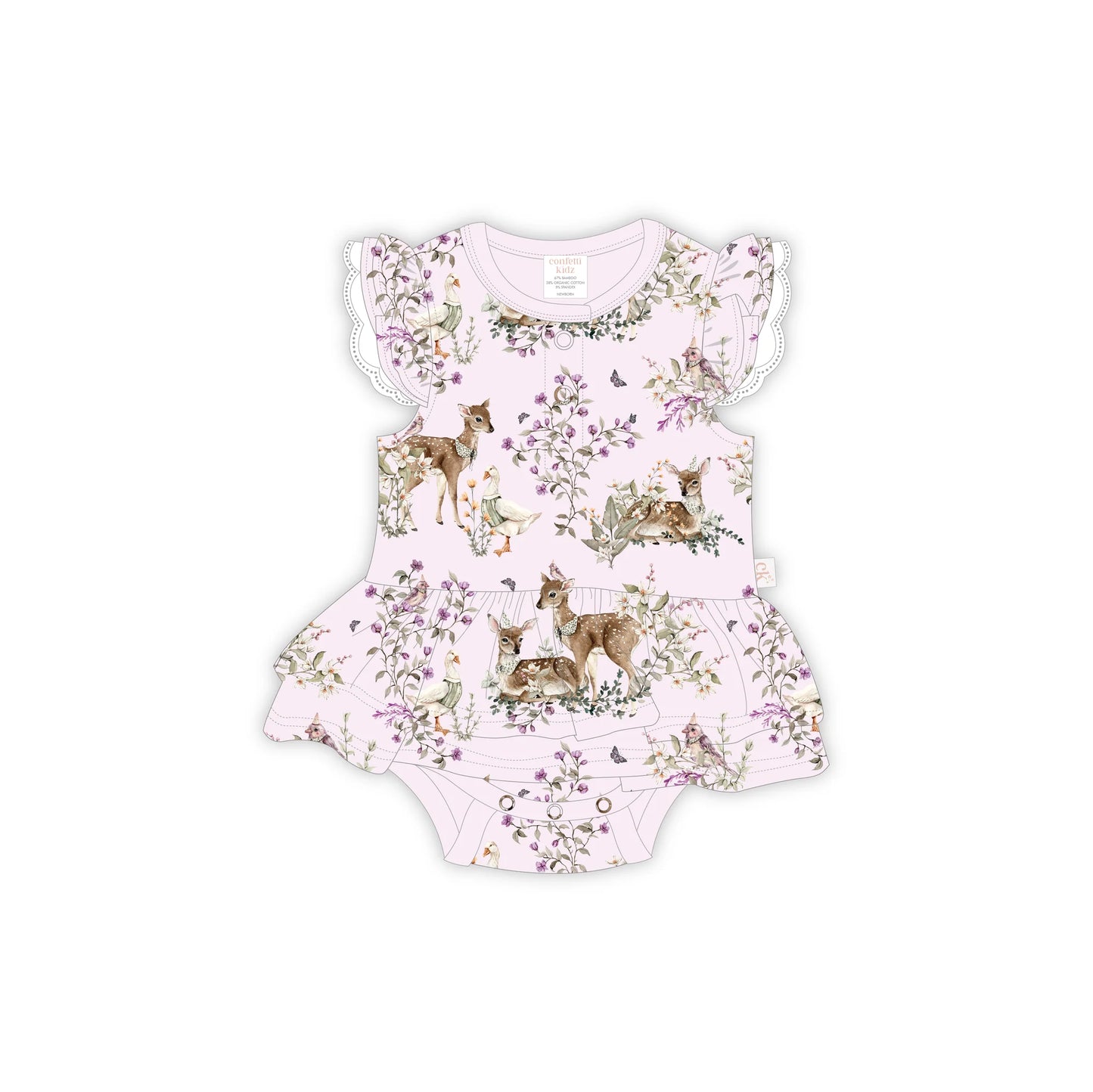 Confetti Kidz - Enchanted Gardens Bodysuit Dress