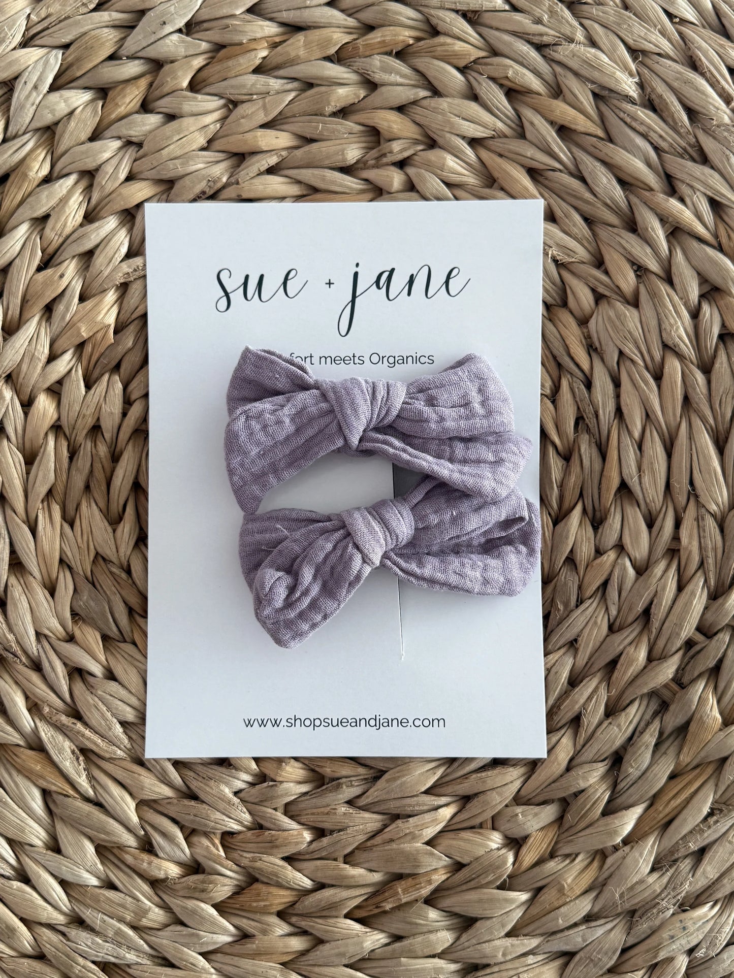 Sue + Jane - Organic Cotton Bows