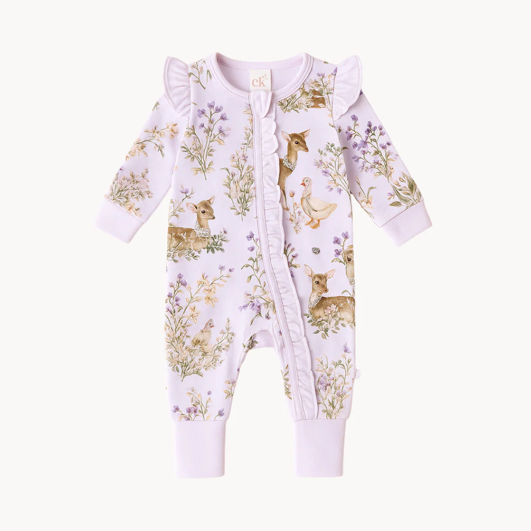 Confetti Kidz - Enchanted Gardens Bamboo Zipsuit